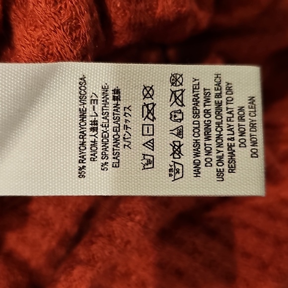 Free People Red Cowl Neck Blouse - Picture 9 of 11